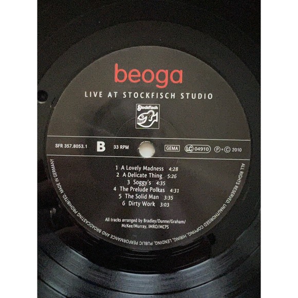 Beoga Live at Stockfisch Studio LP 180g SFR 357.8053 EX Import Germany - Picture 8 of 8